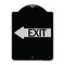 Signmission Exit With Left Arrow Heavy-Gauge Aluminum Architectural Sign, 24" H, 18" L, BS-1824-24607 A-DES-BS-1824-24607 - alternate 1